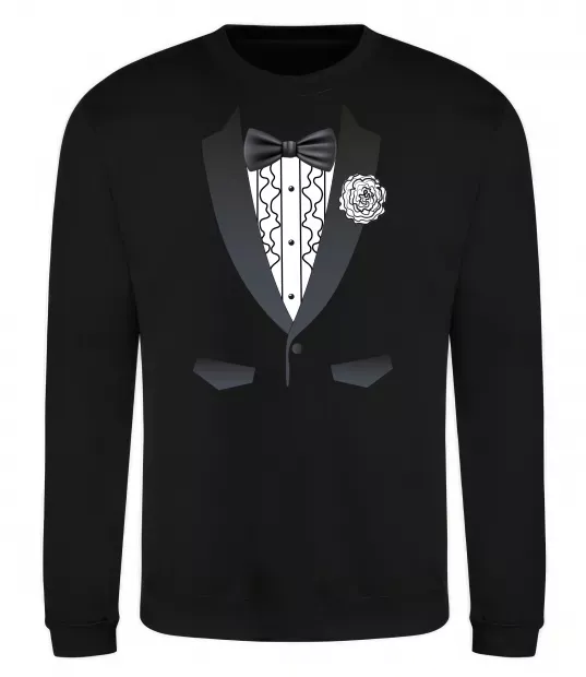 Свитшот Костюм з метеликом та квіткою Черный фото