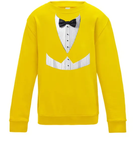 Детский Свитшот Біла сорочка з метеликом Солнечно желтый фото