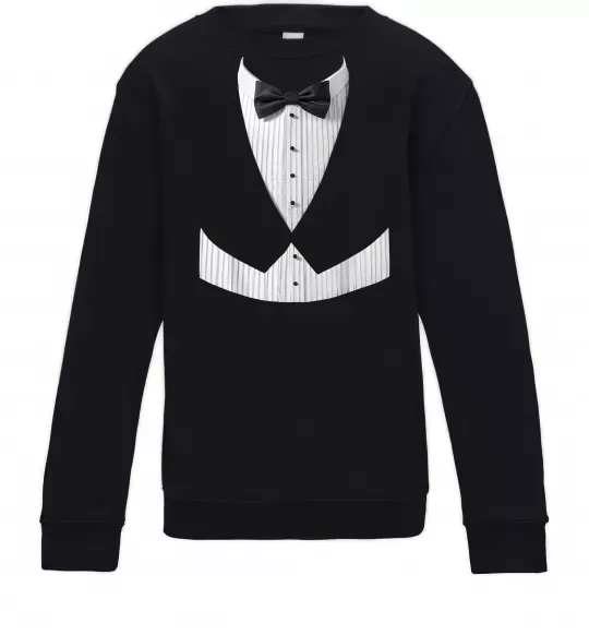 Детский Свитшот Біла сорочка з метеликом Черный фото