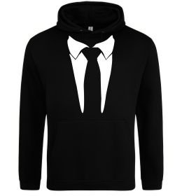 Мужская толстовка (худи) Комірець з краваткою