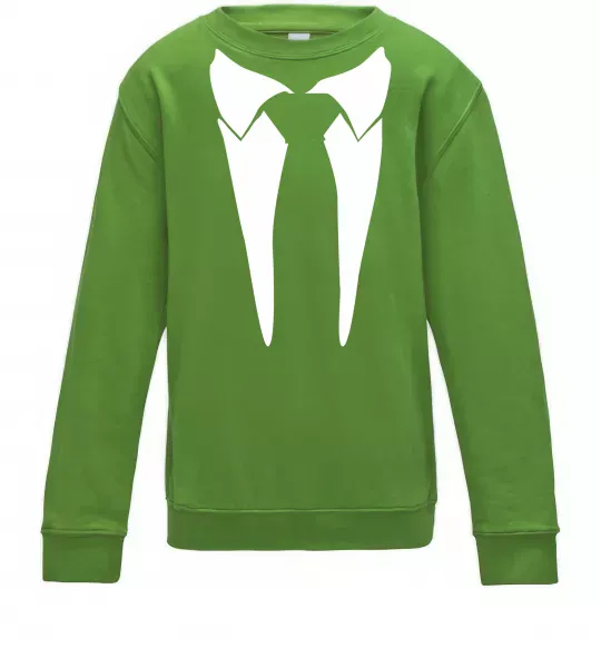 Детский Свитшот Комірець з краваткою Лаймовый фото