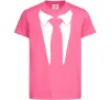 Детская футболка Комірець з краваткою Ярко-розовый фото