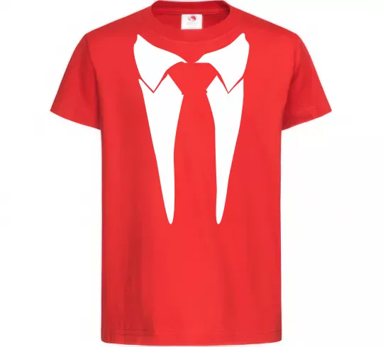 Детская футболка Комірець з краваткою Красный фото