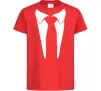 Детская футболка Комірець з краваткою Красный фото
