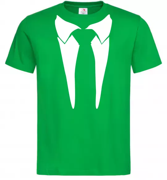 Чоловіча футболка Комірець з краваткою Зелений фото