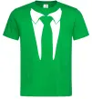 Чоловіча футболка Комірець з краваткою Зелений фото