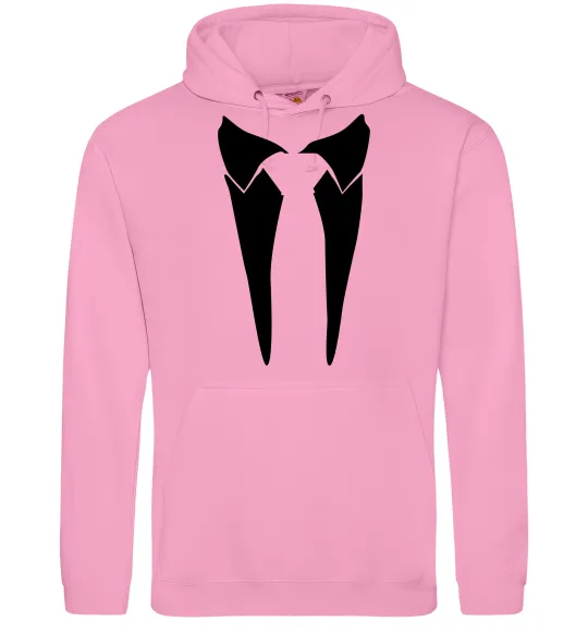 Чоловіча толстовка (худі) Комірець з краваткою Рожевий фото