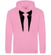 Чоловіча толстовка (худі) Комірець з краваткою Рожевий фото