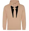 Мужская толстовка (худи) Комірець з краваткою Песочный фото