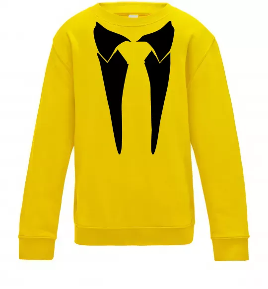 Детский Свитшот Комірець з краваткою Солнечно желтый фото