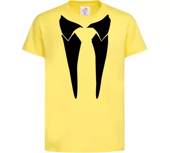 Детская футболка Комірець з краваткою Лимонный фото