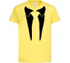 Детская футболка Комірець з краваткою Лимонный фото