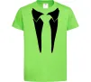 Детская футболка Комірець з краваткою Лаймовый фото