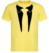 Чоловіча футболка Комірець з краваткою Лимонний фото