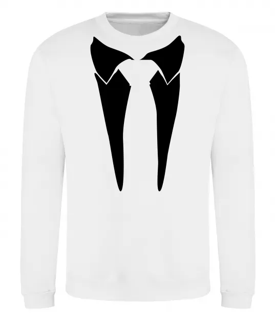 Свитшот Комірець з краваткою Белый фото