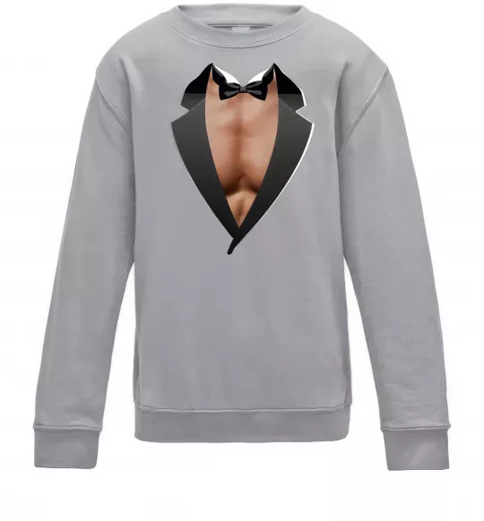 Дитячий світшот Фрак з торсом Сірий меланж фото