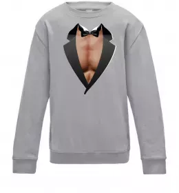 Дитячий світшот Фрак з торсом Сірий меланж фото