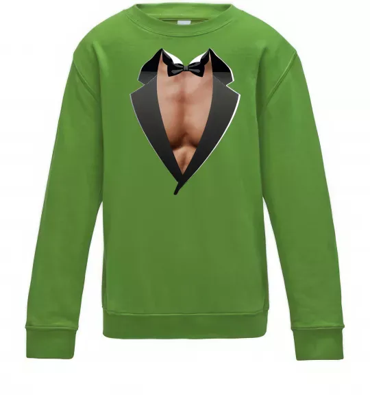 Дитячий світшот Фрак з торсом Лаймовий фото