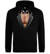 Чоловіча толстовка (худі) Фрак з торсом Чорний фото