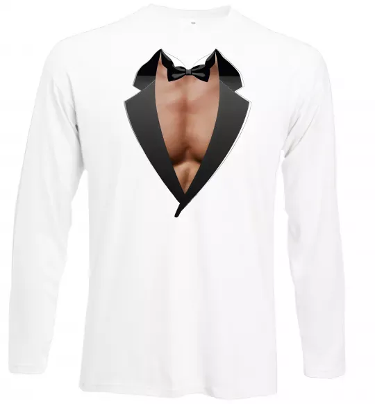 Лонгслів Фрак з торсом Білий фото