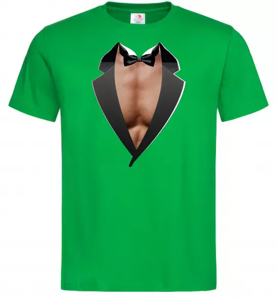 Мужская футболка Фрак з торсом Зеленый фото
