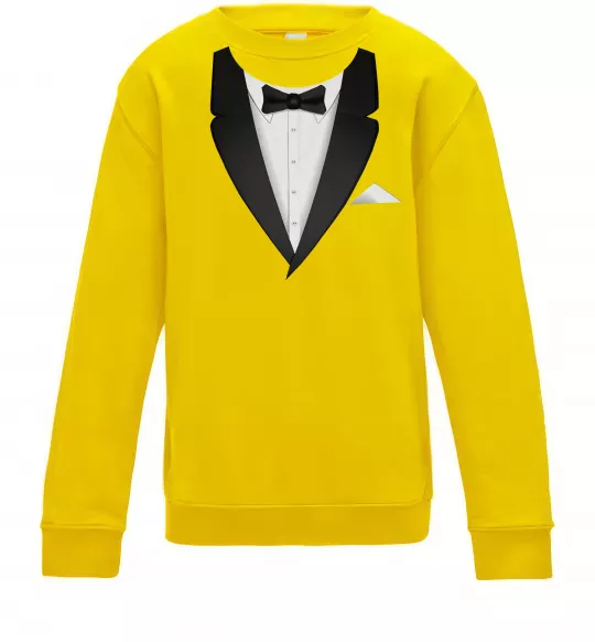 Детский Свитшот Фрак з метеликом Солнечно желтый фото