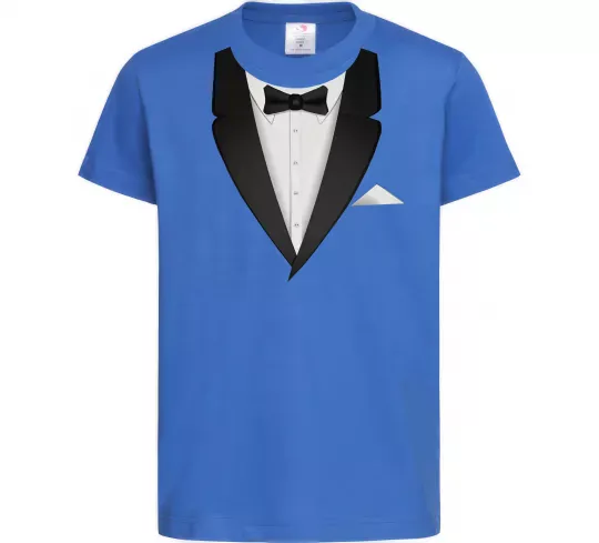 Детская футболка Фрак з метеликом Ярко-синий фото