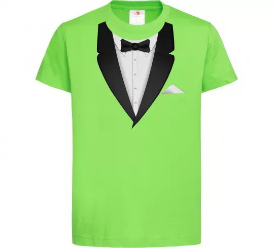 Детская футболка Фрак з метеликом Лаймовый фото