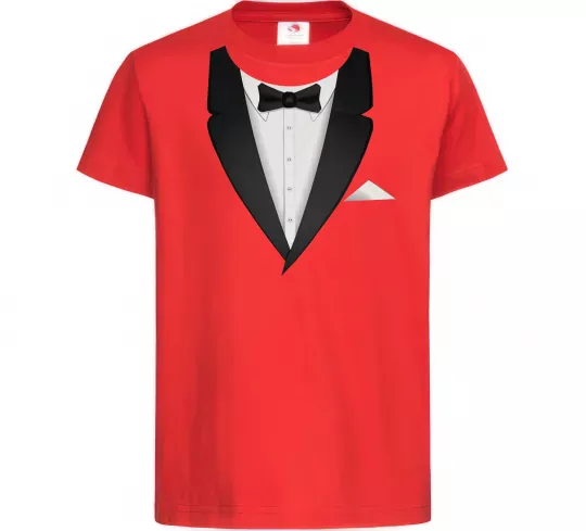 Детская футболка Фрак з метеликом Красный фото