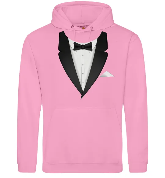 Мужская толстовка (худи) Фрак з метеликом Розовый фото