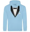 Мужская толстовка (худи) Фрак з метеликом Голубой фото