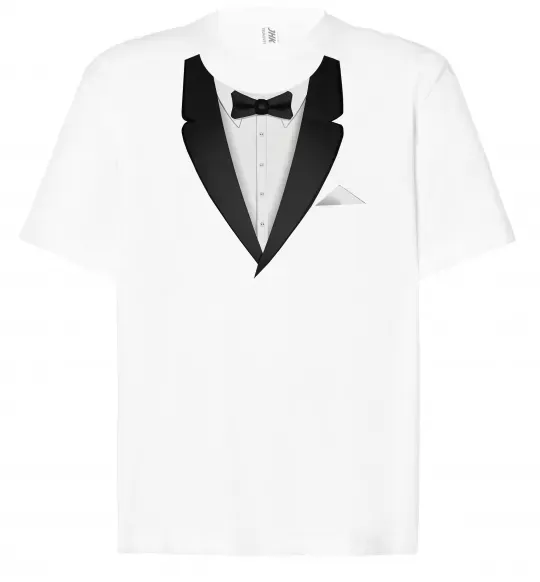 Футболка Оверсайз Фрак з метеликом Белый фото