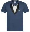 Чоловіча футболка Фрак з метеликом Темно-синій фото