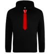 Мужская толстовка (худи) Червона краватка Черный фото