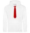 Мужская толстовка (худи) Червона краватка Белый фото