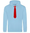 Мужская толстовка (худи) Червона краватка Голубой фото
