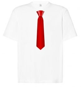 Футболка Оверсайз Червона краватка
