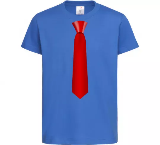 Детская футболка Червона краватка Ярко-синий фото