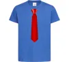 Детская футболка Червона краватка Ярко-синий фото