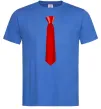 Чоловіча футболка Червона краватка Яскраво-синій фото