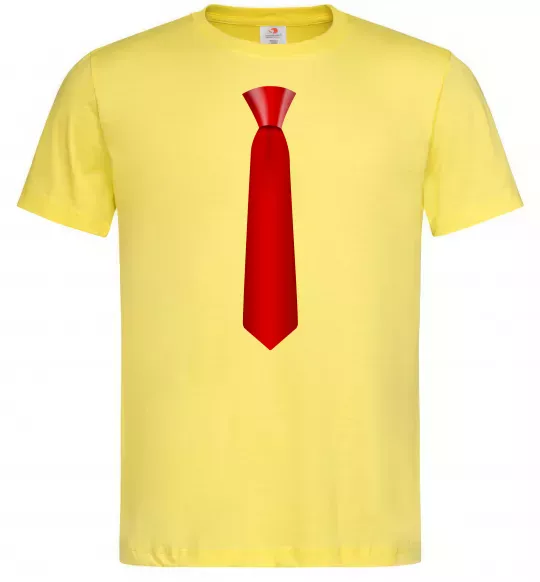 Чоловіча футболка Червона краватка Лимонний фото