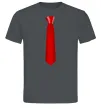 Чоловіча футболка Червона краватка Графіт фото