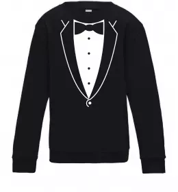 Дитячий світшот Метелик та фрак Чорний фото