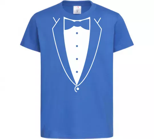 Дитяча футболка Метелик та фрак Яскраво-синій фото