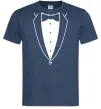 Чоловіча футболка Метелик та фрак Темно-синій фото