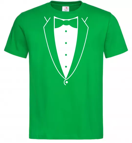 Чоловіча футболка Метелик та фрак Зелений фото