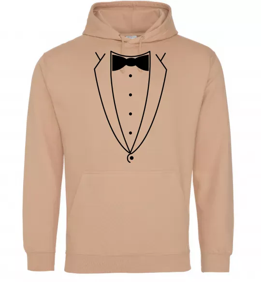 Мужская толстовка (худи) Метелик та фрак Песочный фото