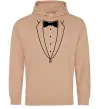 Мужская толстовка (худи) Метелик та фрак Песочный фото