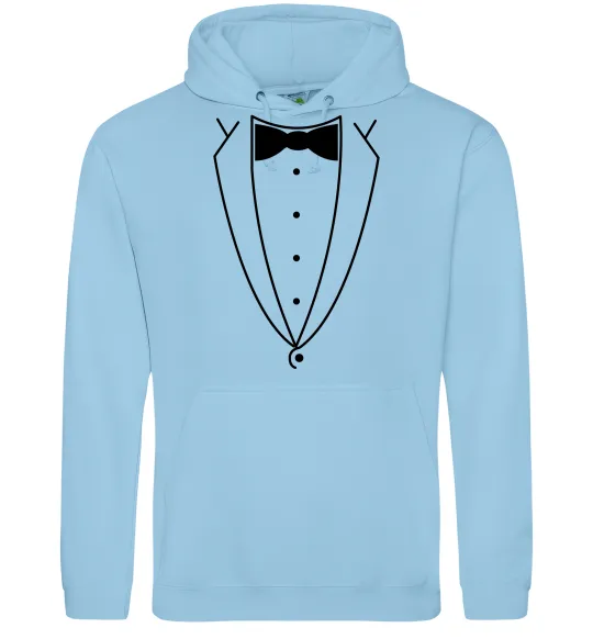 Мужская толстовка (худи) Метелик та фрак Голубой фото