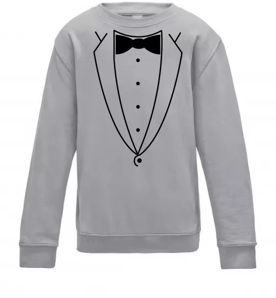 Дитячий світшот Метелик та фрак Сірий меланж фото